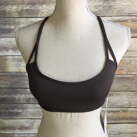 NWT STNY GREY LULULEMON LIGHTEN UP BRA WITH PADS - Picture 2 of 5